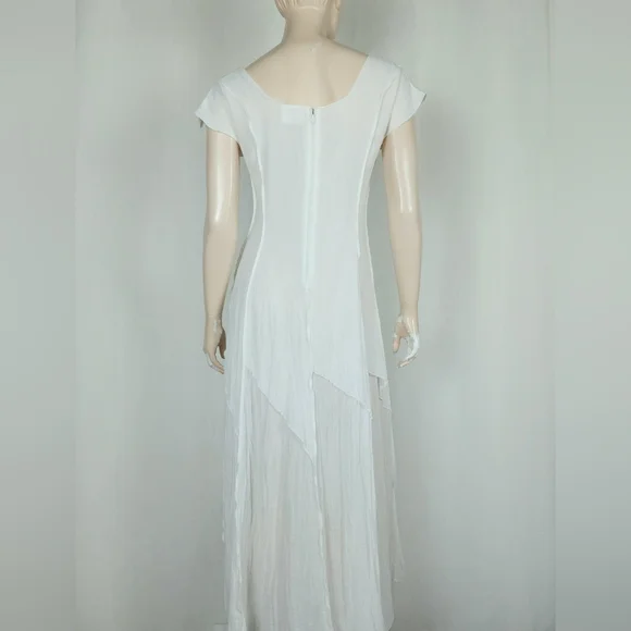 Linda Lundström Sheer Layered Dress White M - Picture 7 of 11